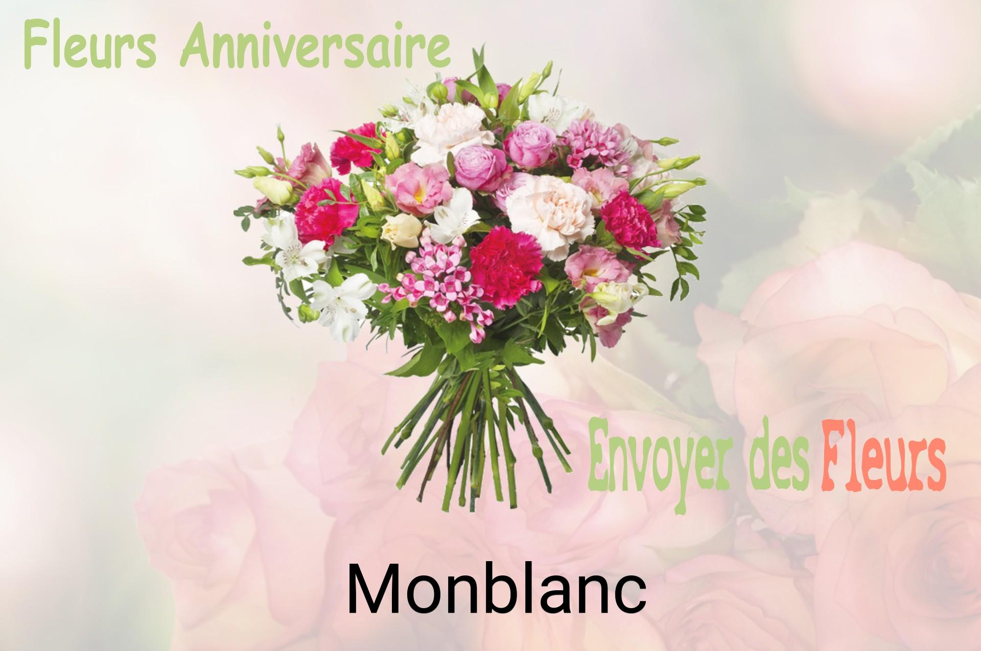 Bouquet de fleurs d’anniversaire livré à Monblanc